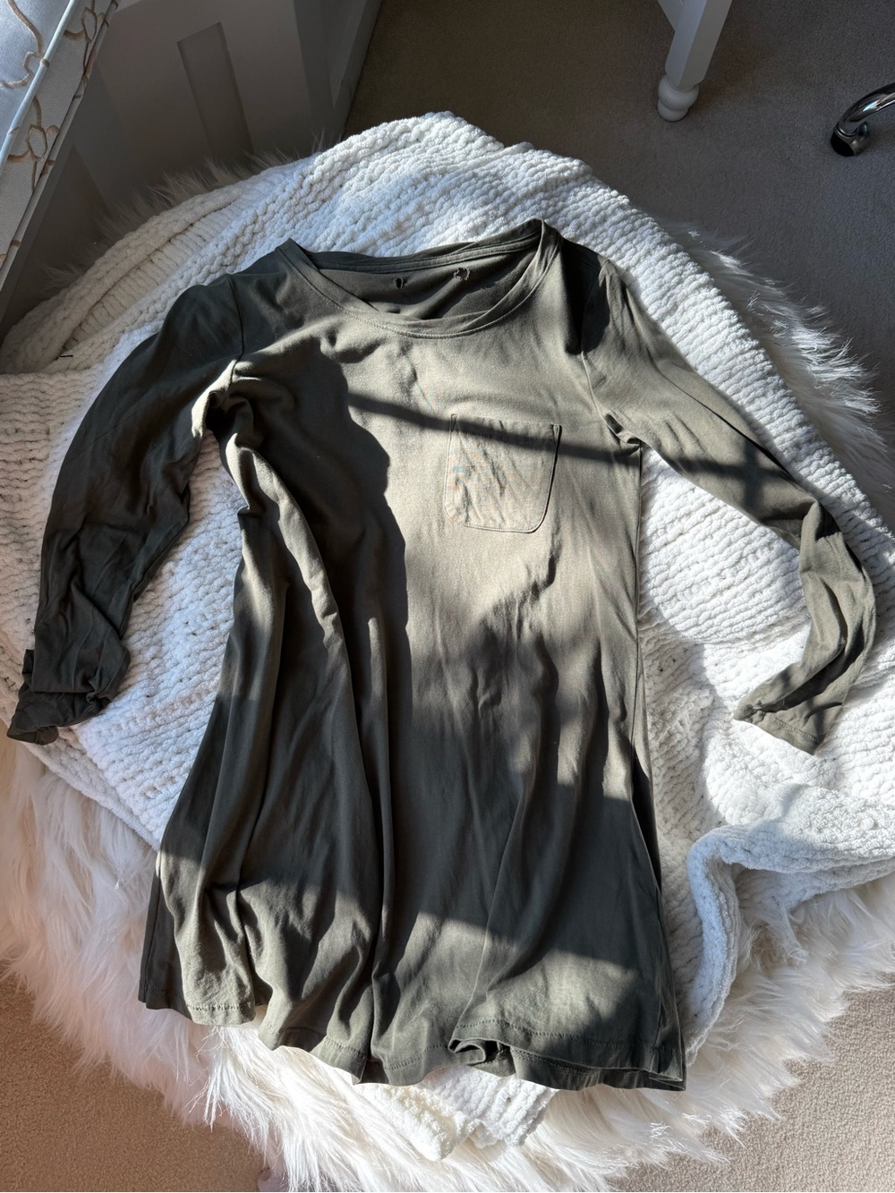 Women’s Olive Long Sleeve Dress